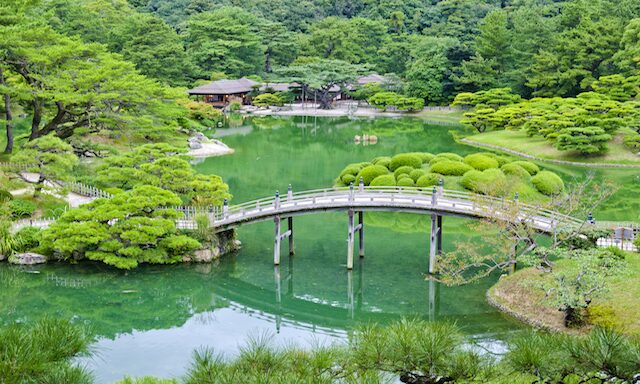 Ritsurin Garden and Yashimaji Temple Photo