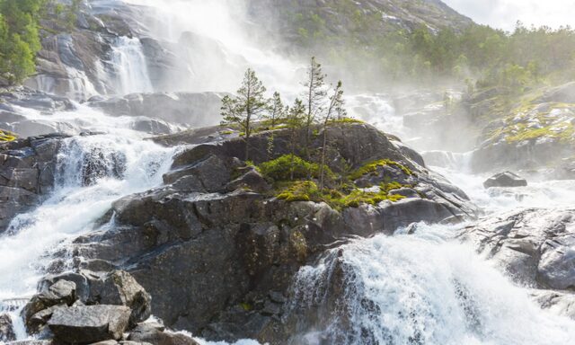 Arkafjord and its Stunning Waterfalls Photo