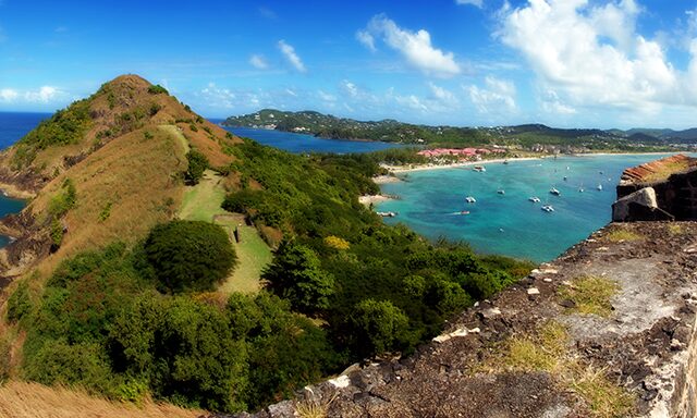 Castries & Beach by Trolley Train Photo