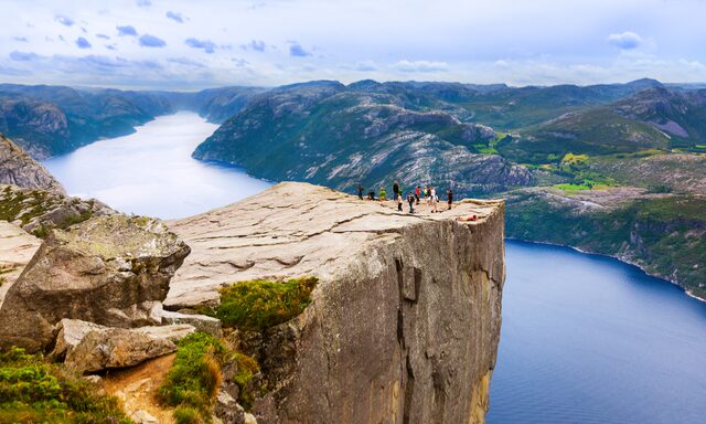 Helicopter Flightseeing Over Pulpit Rock  Photo